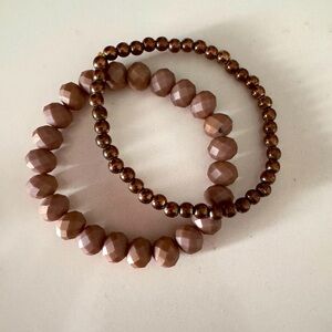 🤎 Beaded Bracelet Set